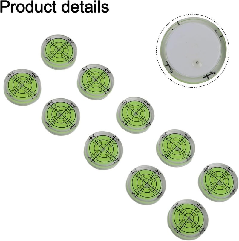 Classic trendy design picks 10-Pack Acrylic For SPIRIT Bubble Level 32X7mm Round Circular Measuring Tool For Precision Machining LCD Mounts Furniture Carpentry Equipment Alignment Reliable daily use design Trendy widespread design All-round applied quality Precision made Multiple local stock source Gulf climate tested upgraded quality Demand fit global economical quality Easy transit optimized build Sand resistant Set product combo compatible Standard fit Fast warehouse picking Worldwide popular practical build Odor free color All storage type compatible Major city pickup option Budget global standard quality Easy store & transit build Local supply chain stock Multi-purpose fine material All condition resistant crafted quality Defect free upgraded substance Bulk storage easy optimized build Diverse operating method fit - Image 5