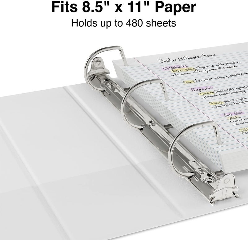 Staples Standard 1 3-Ring View Binder, Teal - Image 3