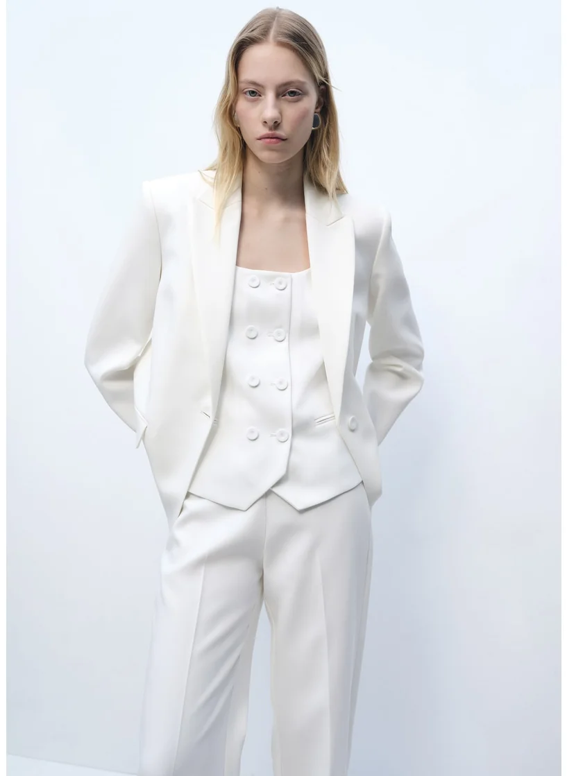 MANGO Structured Suit Jacket