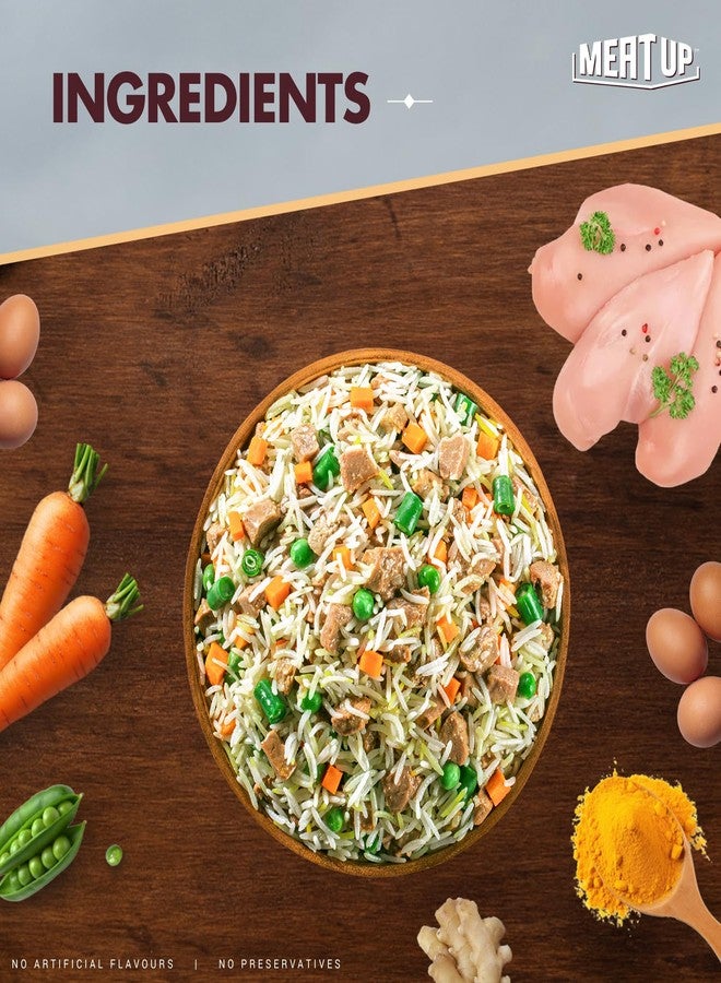 Meat Up Dog Fresh Pet Food Weekly Combo Pack of 4 Biryanis - Mutton, Chicken, Veg & Pumpkin (4 x 100g) | Buy 1 Get 1 Free - Image 3