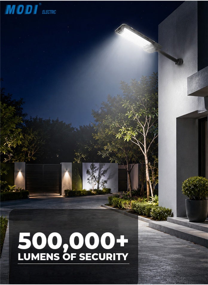 MODI 600W IP65 Waterproof Solar Street Light With 20 W Panel, 24 Ah Battery, SMD LED, Motion Sensor, Remote Control, Dusk-To-Dawn And 12 Plus Hour Runtime - Image 2