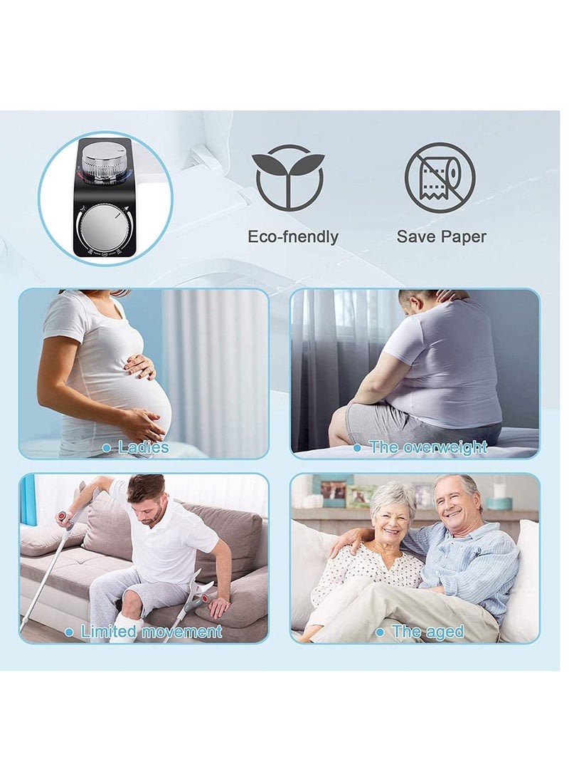 Bidet Toilet Seat Attachment Non-Electric Self-Cleaning Dual Nozzles Cold and Hot Water Toilet Bidet Self Cleaning Pipe Size: G3/8 - Image 5
