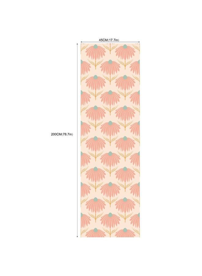 Hand-painted Chrysanthemum Small Fresh Abstract Plant Flower Self-adhesive Wallpaper Background Wall Wallpaper Bedroom Porch Mural - Image 1