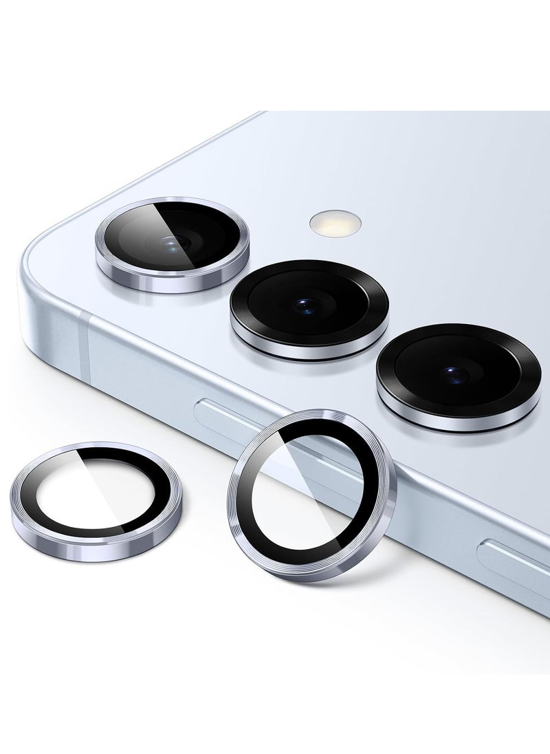 BORTONY Samsung Galaxy S25 5G Camera Lens Protector 9H Tempered Glass Metal Individual Ring Cover Easy Installation For Samsung Galaxy S25 6.2-inch  - Image 1