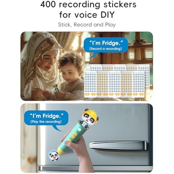 TALKING PEN SET WITH ENCYCLOPEDIA,EARLY EDUCATIONAL BOOK FOR KIDS WITH ARABIC AND ENGLISH, INTERACTIVE ELECTRONIC LEARNING TOY FOR TODDLERS 1-4,IDEAL GIFTS FOR BOYS & GIRLS - Image 5