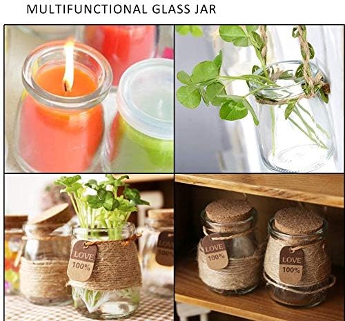 Home Stuffs 8Piece Transparent Kitchen Glass Storage Jar for Yogurt Spices milk Dry fruits and Food Suitable to use in Your Home Office Kitchen Storage 150ml Pudding Jar With Lid - Image 5