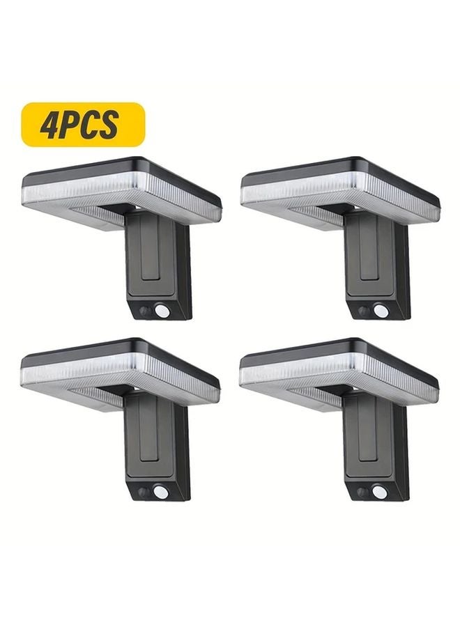 4pcs Solar LED Floodlights With Motion Sensor IP65 Waterproof 120 Degree Wide Angle - Image 1