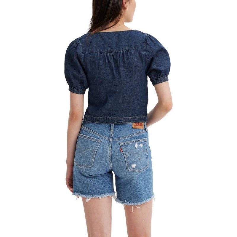 Levi's Women's Simone Short Sleeve Blouse, Smokin' Hot, Medium - Image 2