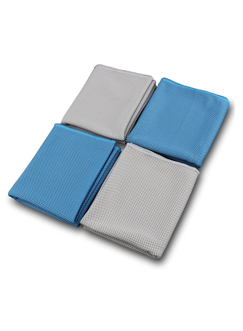 Generic Cool Towel 4-Pack, Ice Towel, Microfiber Towel, Soft and Breathable Cool Towel, Suitable for Yoga, Sports, Gym, Workout, Camping, Fitness, Running, Workout, etc  - Image 1