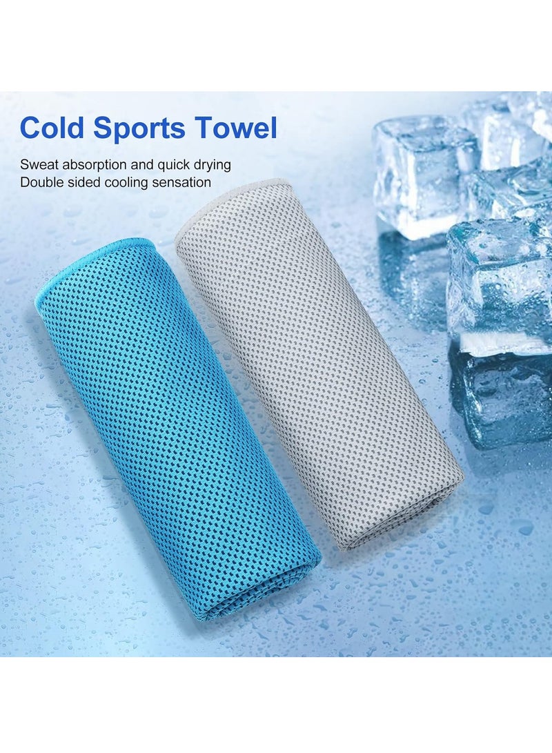 Generic Cool Towel 4-Pack, Ice Towel, Microfiber Towel, Soft and Breathable Cool Towel, Suitable for Yoga, Sports, Gym, Workout, Camping, Fitness, Running, Workout, etc  - Image 2