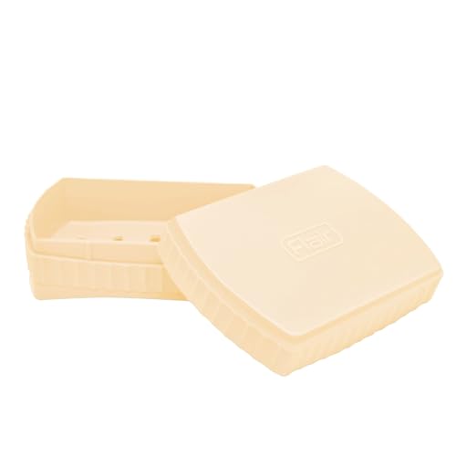FLAIR Estella Soap Case with Drainage | Reusable & Durable Soap Box | Modern Bathroom Soap Holder (1, Beige) - Image 1