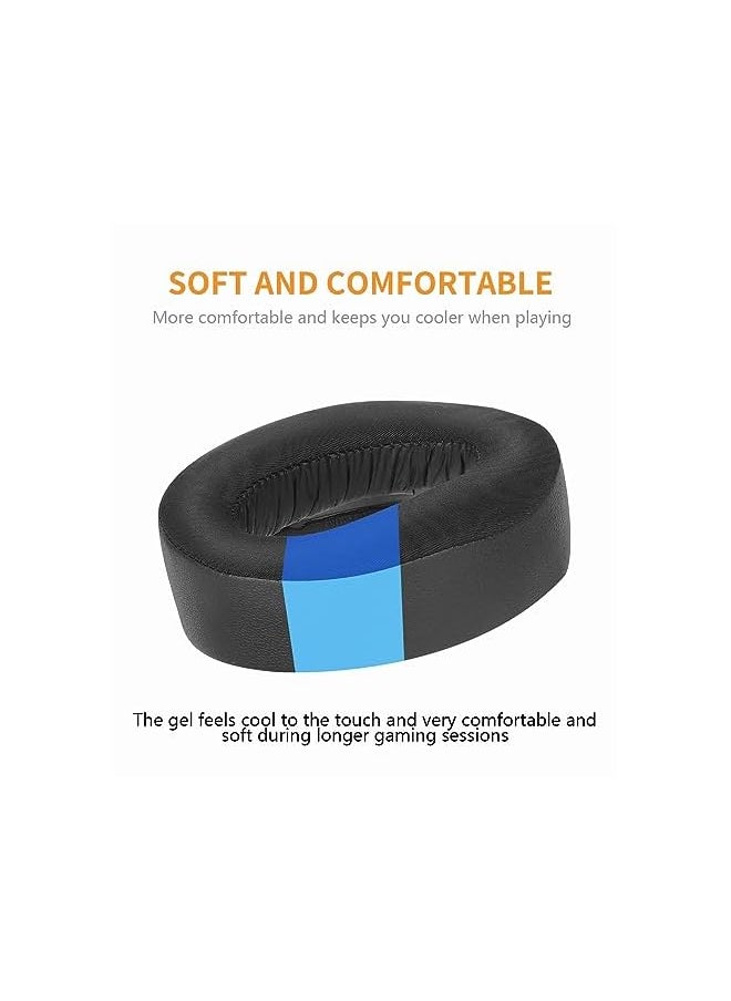 0TO1 TECH - Ps5 Headset Earpads Cooling Gel Pulse 3D Wireless Ear Pads Cushions Replacement For Sony Playstation 5 Ps5 Pulse 3D Wireless Gaming Headset Soft And Comfortable Ear Cups Accessories Black - Image 1