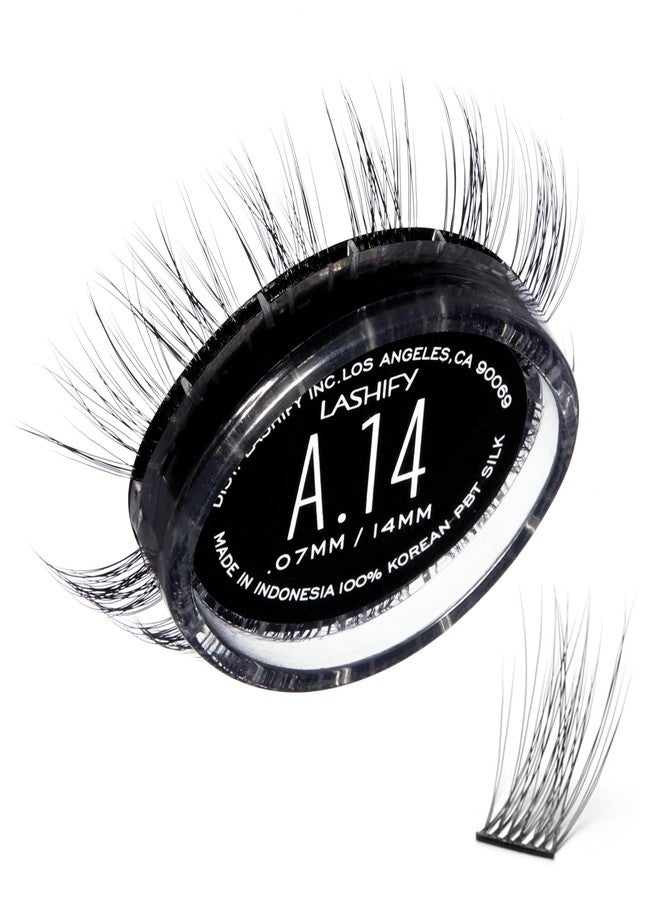 Lashify Amplify 14mm Gossamer DIY Eyelash Extensions Refill, Black, Easy False Eyelashes for a Natural Look - Image 1