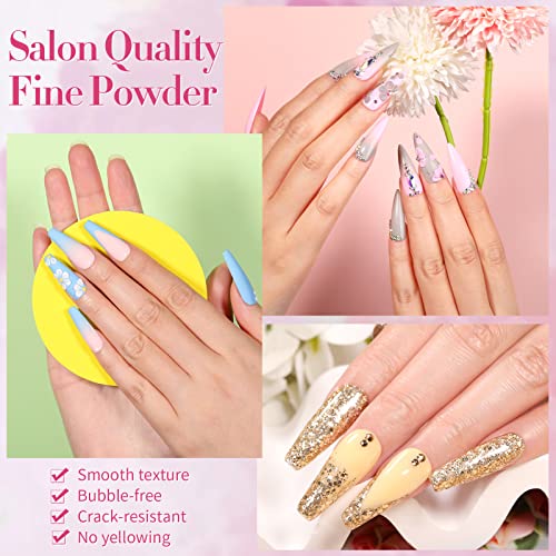 BORN PRETTY Acrylic Powder Set-24 Colors Acrylic Nail Powder Set Fall Winter Colors Pigmented Powders for Nail Extension Gift Home DIY & Salon No Lamp Needed - Image 5