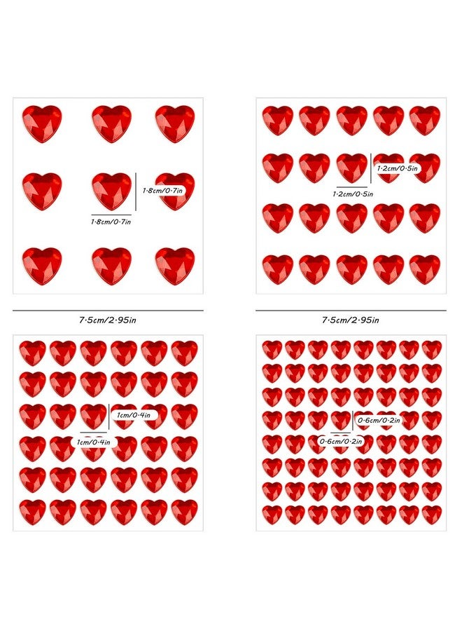 SourceTon S Heart Rhinestone Sticker, Sourceton Self Adhesive Heart Crystal Stickers Rhinestone Stickers, Heart Rhinestones For Diy Craft And Art Project - Image 2