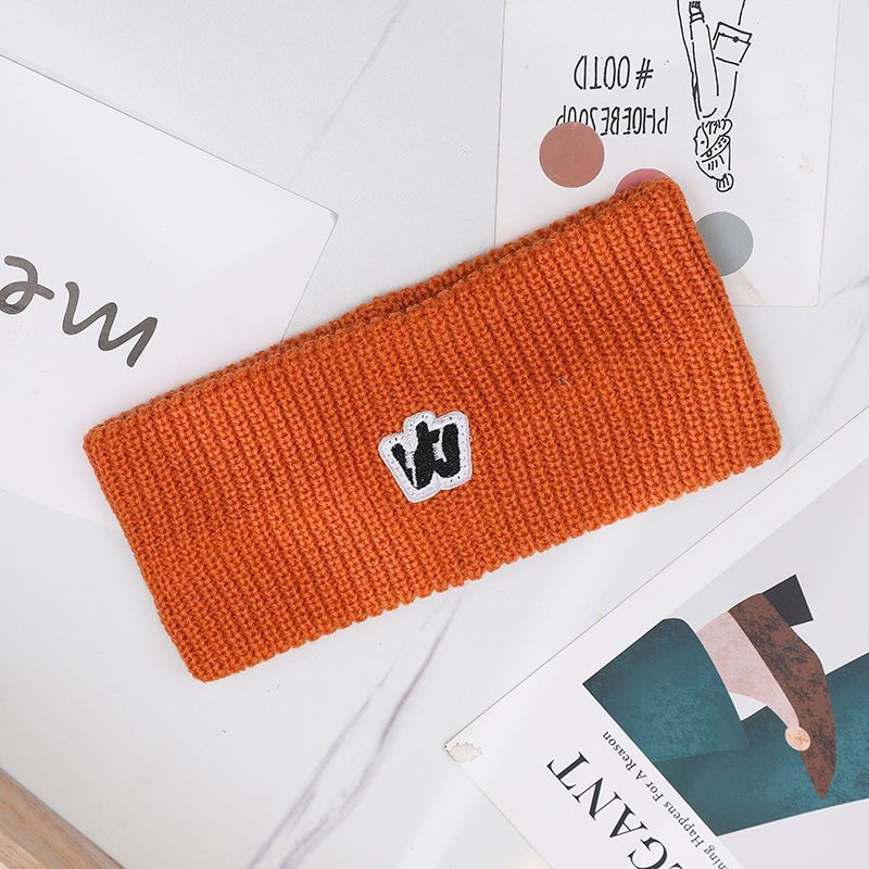Generic Zhao Lusi same style hair band female cute face wash special facial mask wash hair band headband hairpin cat ears W-Orange
