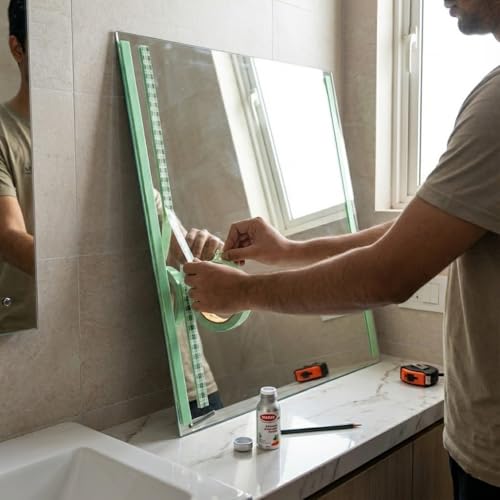 Mario Mirror Mounting High Bonding Double Sided Tape 12mm x 5m Heavy Duty Foam Adhesive with Primer VHB Grade Waterproof Wall Fixing Tape Strong & Secure Bonding - Image 4