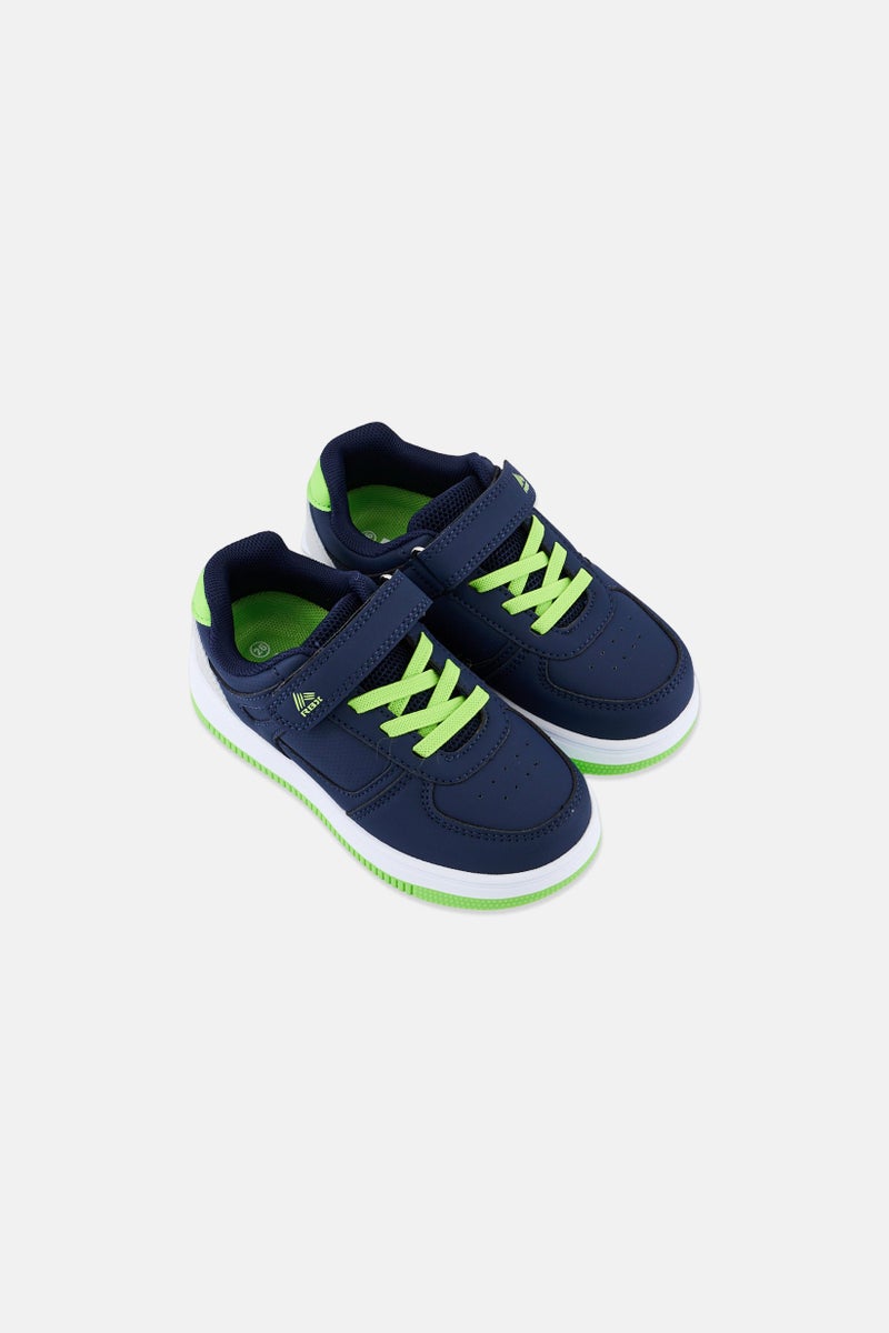 RBX Toddlers Boy Velcro Closure Outdoor Shoes, Navy Blue - Image 4