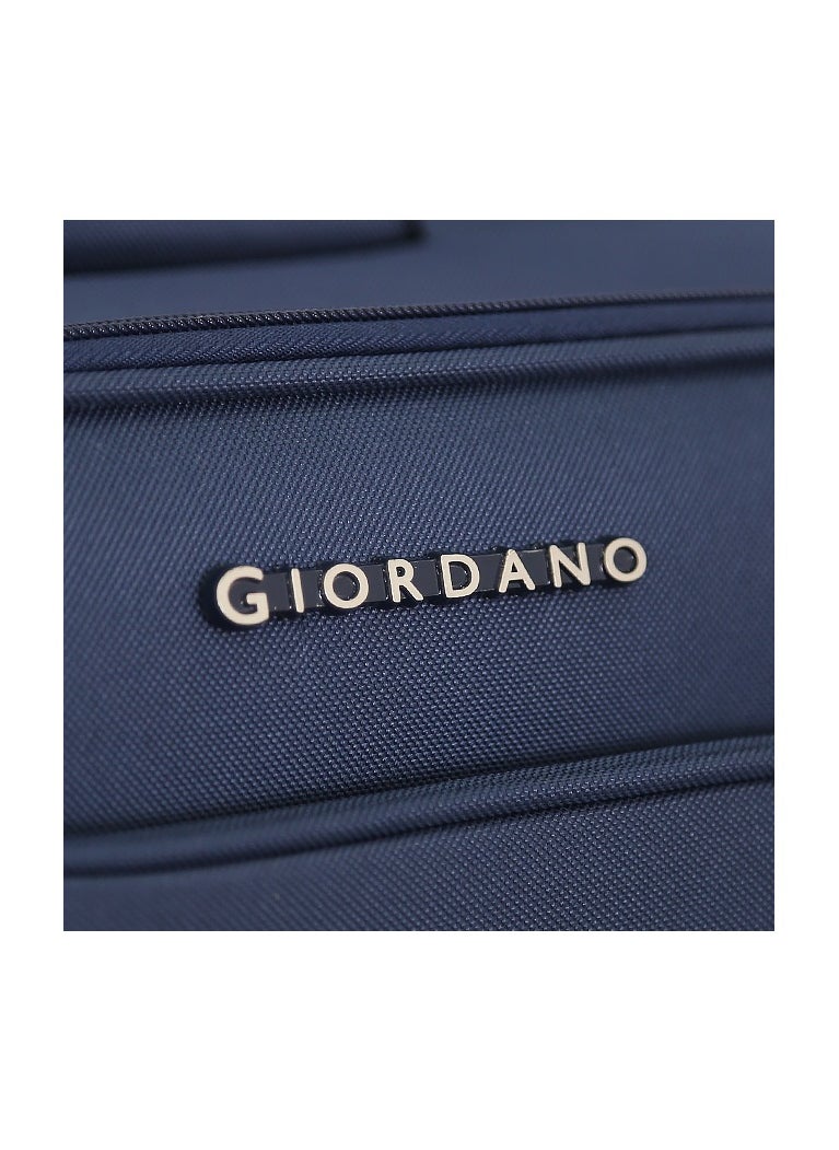 GIORDANO Giordano Softside Luggage Trolley Bag 3 PCS Set ,Blue (S-20,M-24,L-28 inch)  - Image 2