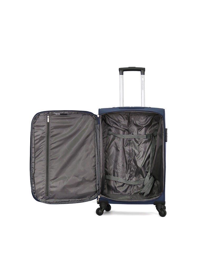 GIORDANO Giordano Softside Luggage Trolley Bag 3 PCS Set ,Blue (S-20,M-24,L-28 inch)  - Image 5