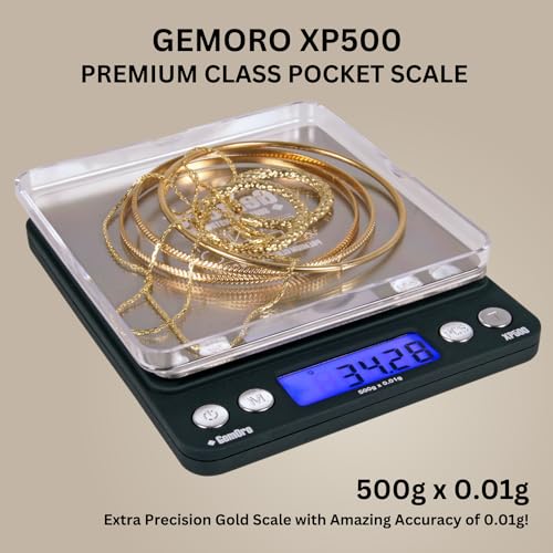 GemOro Platinum XP500 | Durable Precise Jewelers Countertop Portable Pocket Scale | Digital Precision Tool with Expert Professional Reading & Accuracy 500g x 0.01g Readability (Silver) - Image 2