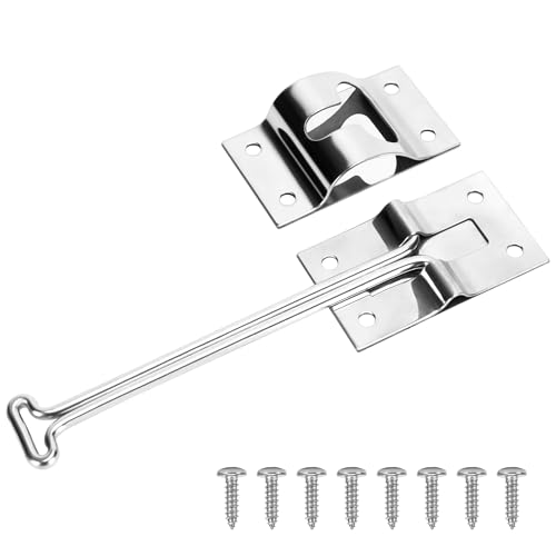 Lonffery Rv Door Latch RV Door Holder 304 Stainless Steel Trailer Latch 6 inches - Image 1