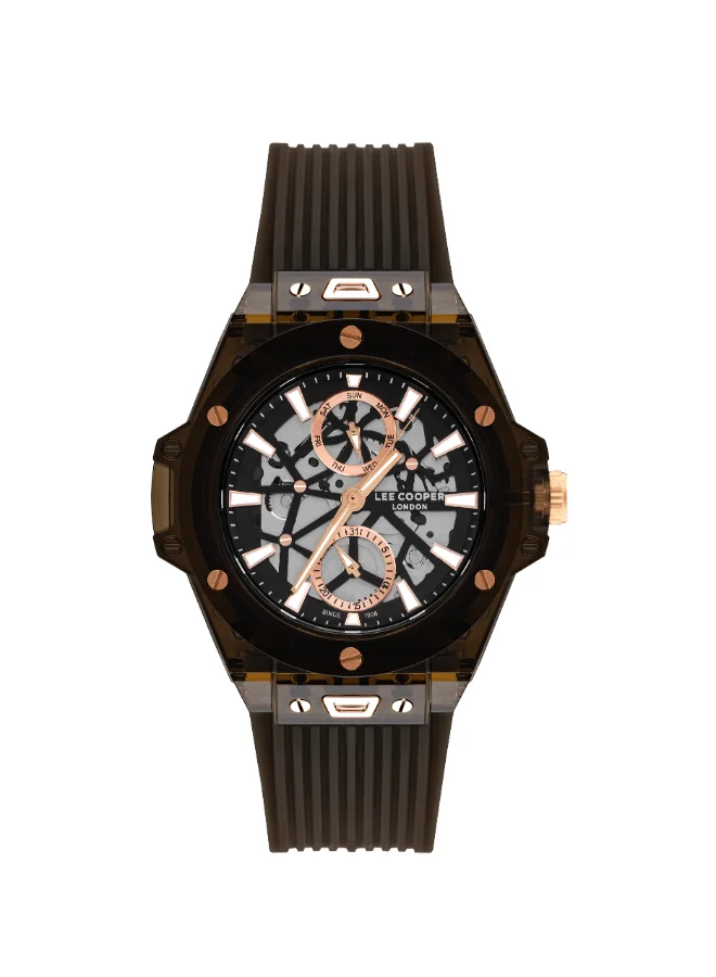 Lee Cooper Men's Silicone Multi Function Watch LC07975.051 - 44 mm