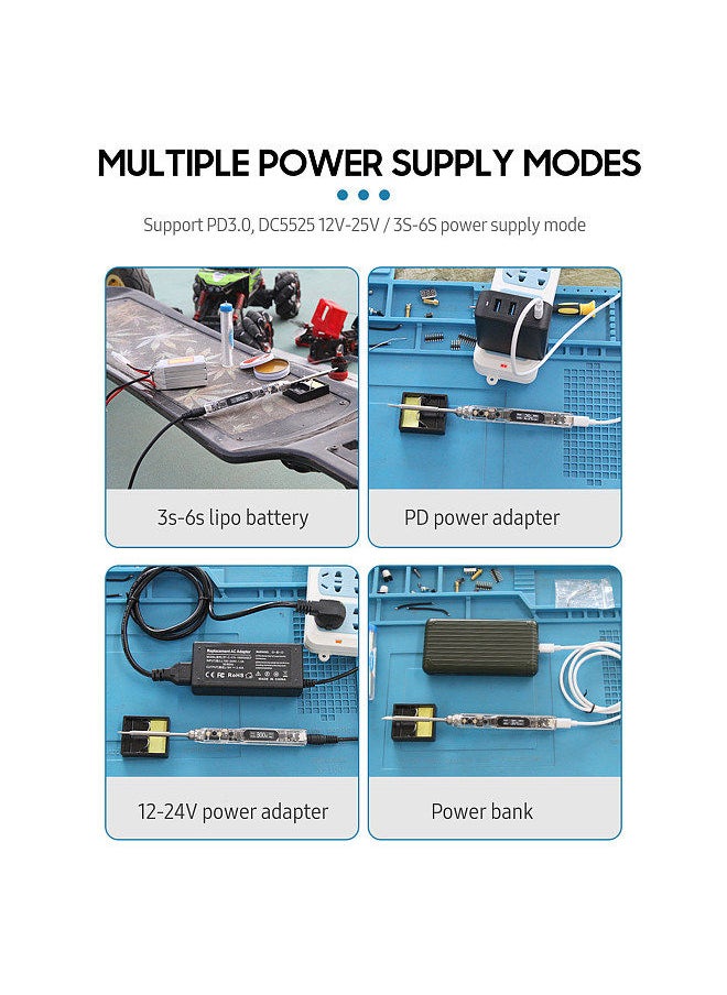 Generic - SI012 Intelligent OLED Electric Soldering Iron Sensitivity Adjustable Built-in Buzzer Suitable for T12 - Image 1