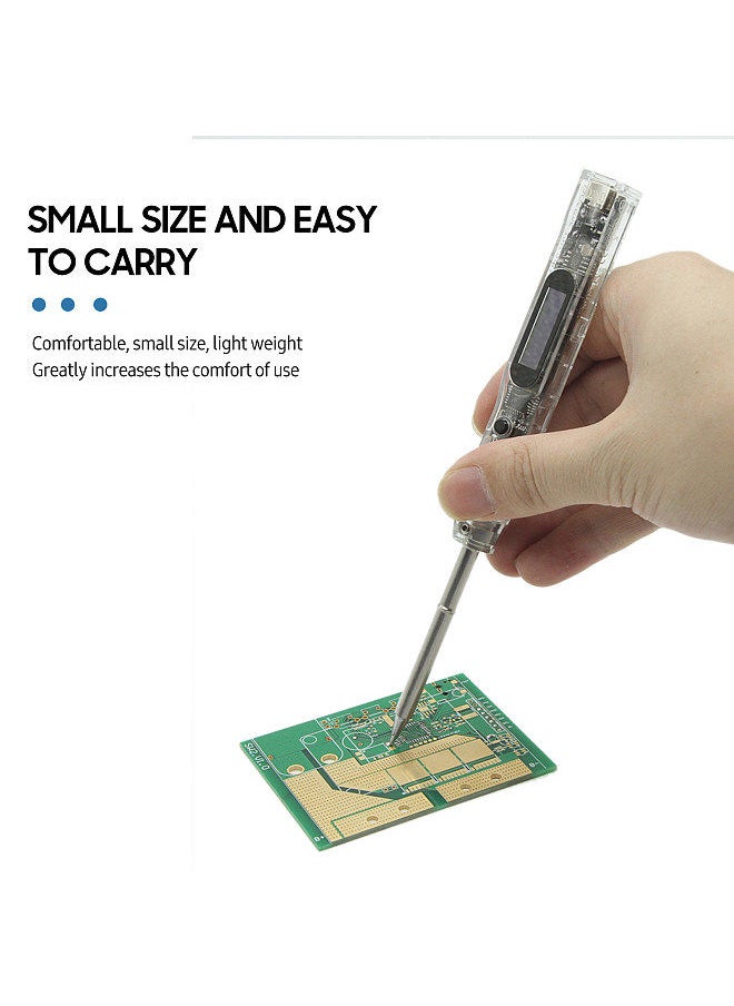 Generic - SI012 Intelligent OLED Electric Soldering Iron Sensitivity Adjustable Built-in Buzzer Suitable for T12 - Image 1
