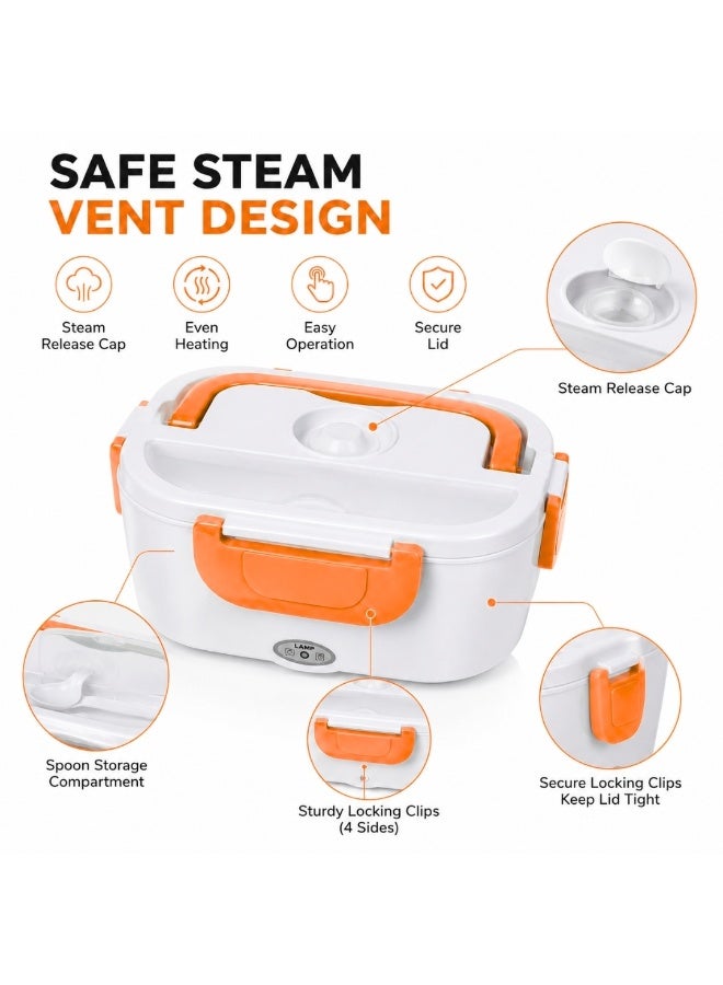vexa pro Electric Lunch Box Food Warmer 1.05L Portable Heated Lunch Box with Removable Container & Spoon - Image 3
