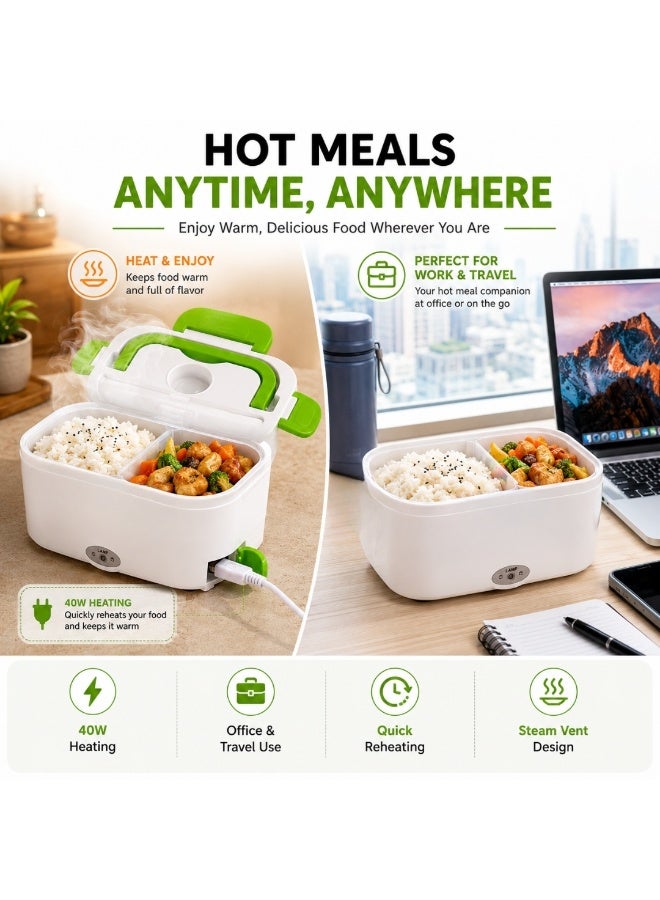 vexa pro Electric Lunch Box Food Warmer 1.05L Portable Heated Lunch Box with Removable Container & Spoon - Image 2