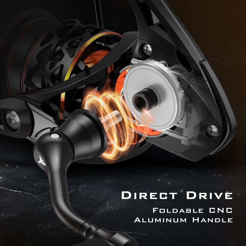 KastKing Zephyr 1000 SFS Spinning Reel â€“ Ultralight Spin Finesse System Fishing Reel - Carbon Fiber Construction â€“ 7 + 1 Stainless Steel BB â€“ Carbon Fiber Drag â€“ Braid Line Ready CNC Aluminum Spool - Image 5