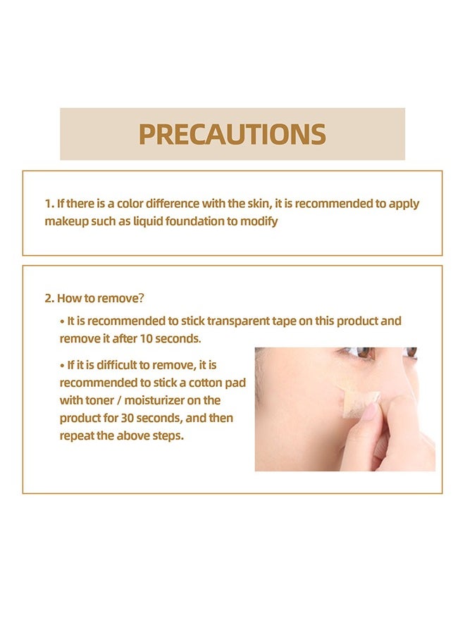 Jaysuing - 60PCS Tattoo Cover Up,Scar Cover Stickers Tape,Waterproof Ultra Thin Patch Pads Concealer Body Leg Bruise Stretch Scar Dark Spots Vitiligo Skin Makeup,Long Lasting Invisible Tattoo Flaw Conceal Patch - Image 1
