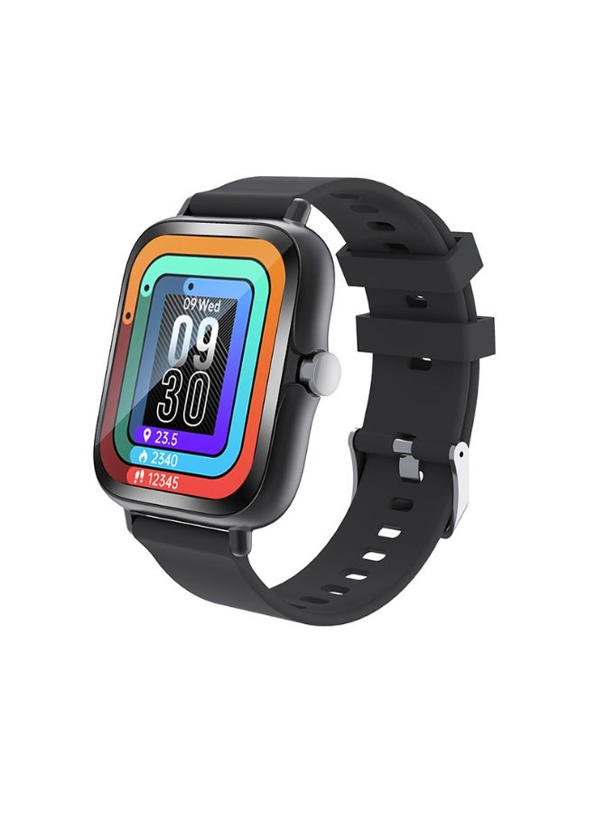 Smart Watch H13，Business Exercise Smartwatch，Waterproof Fitness Watch，Bluetooth Calling，Compatible with Androd and IOS，TFT Display，Heart Rate Moitoring，Black - Image 1