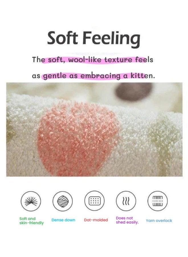 ILovhaprty 120*120cm Stitch Soft Rug – Cute Stitch Theme Carpet for Bedroom Playroom Nursery,  Round Non-Slip Circular Floor Mat for Toddlers and Kids, Stitch Cozy Plush Area Rug - Image 2