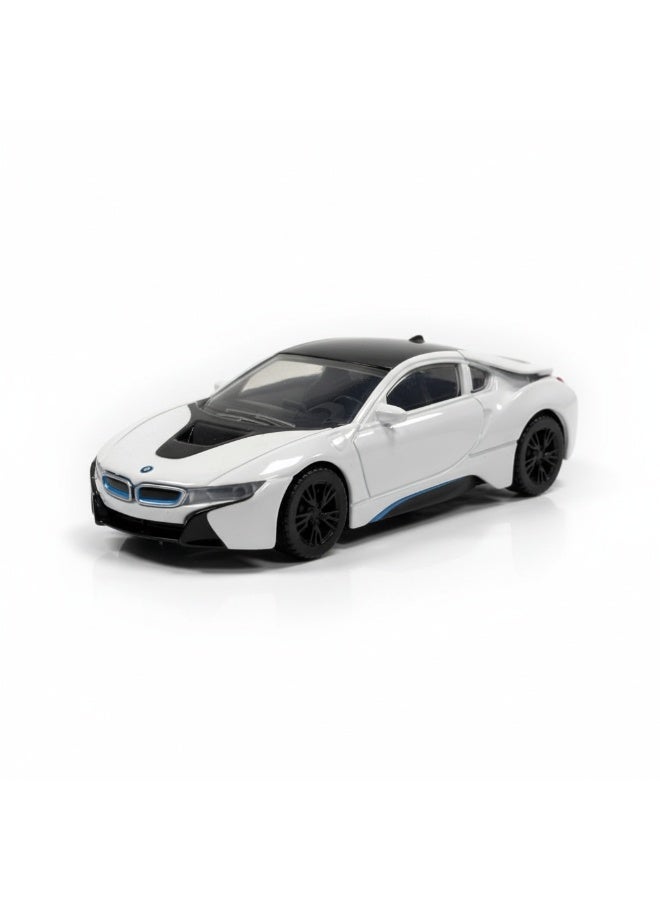 RASTAR BMW i8 Die-Cast Model Car 1:43 Scale White with Black Roof - Collectible Toy Vehicle - Image 2