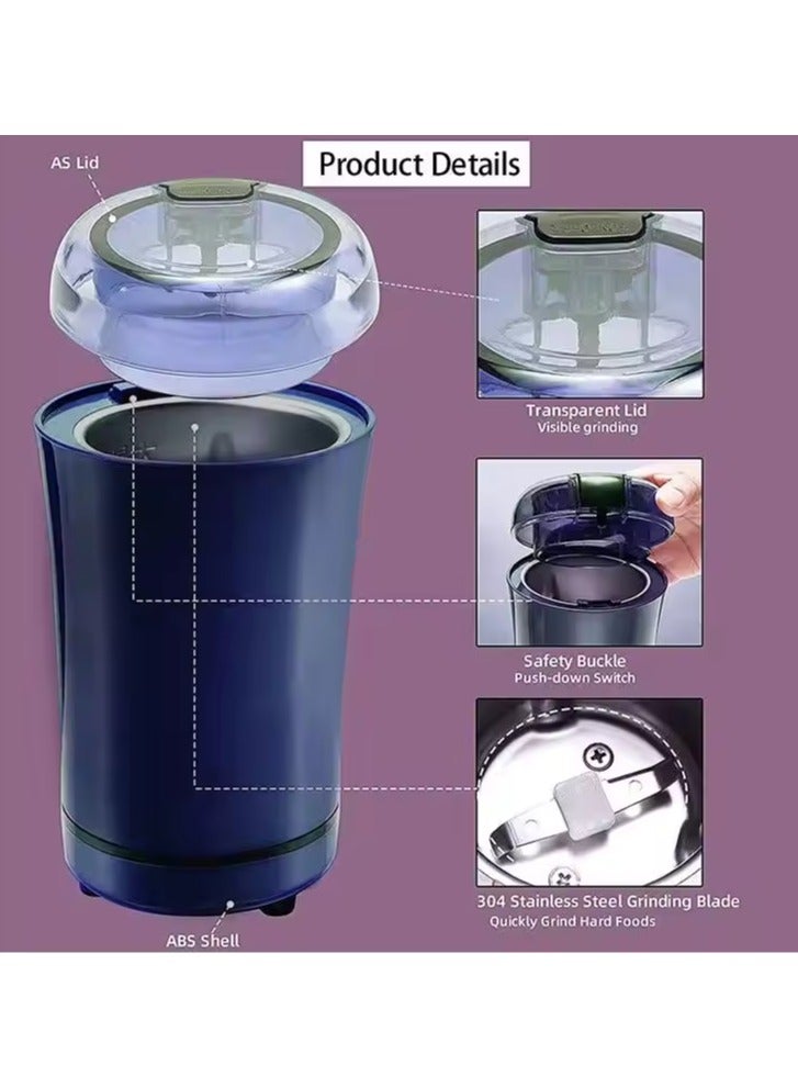 Tradeo Electric household coffee grinder multi functional bean grinding machine with stainless steel cup - Image 4