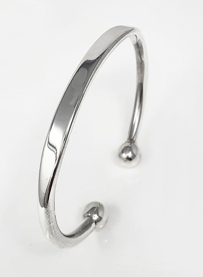 Treasure Bay سوار تورك للرجال من VN Jewelry TreasureBay مصنوع من فضة ستيرلنج 925 الصلبة - بسيط للرجال - Image 2