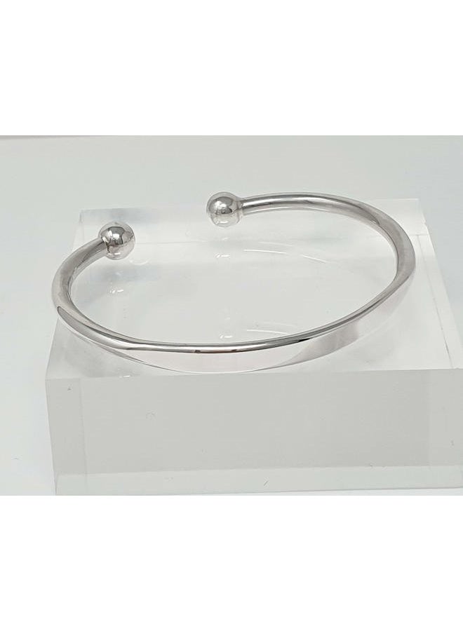 Treasure Bay سوار تورك للرجال من VN Jewelry TreasureBay مصنوع من فضة ستيرلنج 925 الصلبة - بسيط للرجال - Image 4