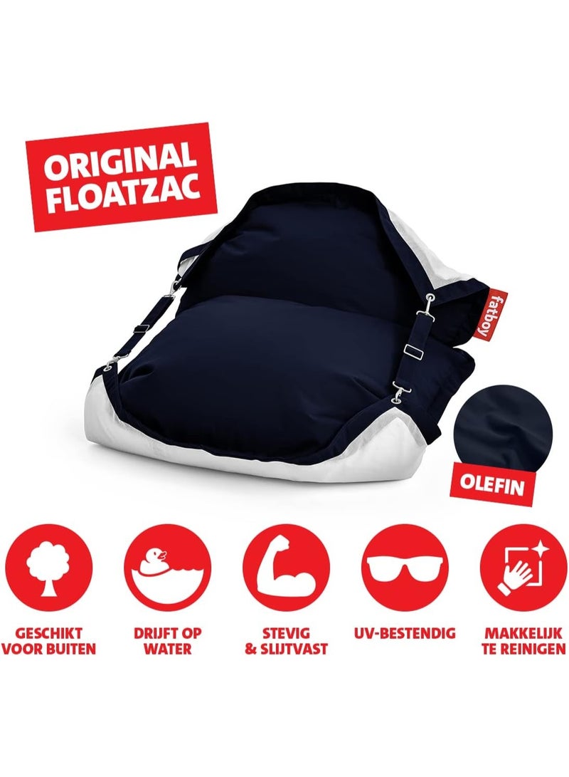 Fatboy Original Floatzac Floating Bean Bag, adjustable beanbag, Suitable for indoor and outdoor pool use, Water repellent fabric, Suitable for the Pool & Beach 134 x 185 cm (Dark ocean blue) - Image 4