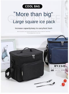 Mi VAZA Insulated Lunch Bag - Large Capacity - Leakproof Cooler Bag with Adjustable Shoulder Strap - Reusable Lunch Box for Student, Men, Women, Outdoor, Office, Picnic  - Image 2