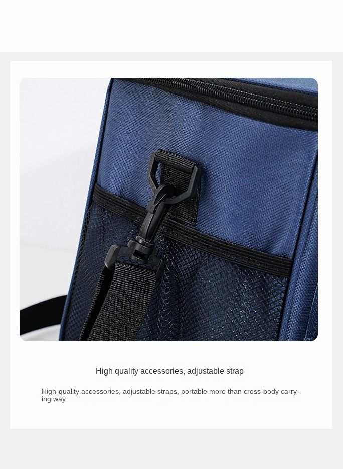 Insulated Lunch Bag - Large Capacity - Leakproof Cooler Bag with Adjustable Shoulder Strap - Reusable Lunch Box for Student, Men, Women, Outdoor, Office, Picnic