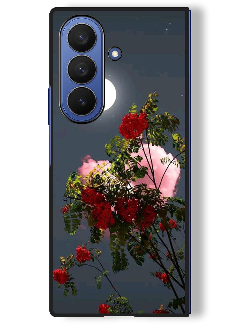 Theodor Case Compatible with Samsung Galaxy Z Fold 7 - 8 Inch Protection Shockproof Bumper Cover Moon Shining - Image 1