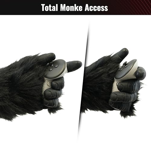 DeadEyeVR Gorilla Gloves - Gorilla Tag Ape Gloves for Quest, Quest 2, Quest 3/3s, Quest Pro, and Valve Index (Gorilla Gloves, Large) - Image 4