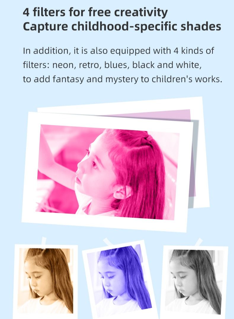 GULFLINK Kids Toy Digital Camera for Child Boys Girls Pink - Image 5