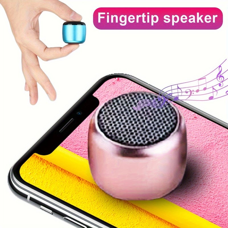 Red Portable Wireless Mini Speaker with Built-in Mic Stereo Sound For Smartphones Tablets Laptops Outdoor Parties Music Player No Charger Included - Image 3