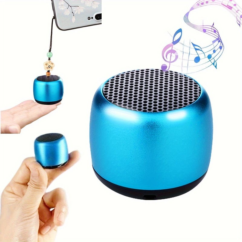 Red Portable Wireless Mini Speaker with Built-in Mic Stereo Sound For Smartphones Tablets Laptops Outdoor Parties Music Player No Charger Included - Image 4