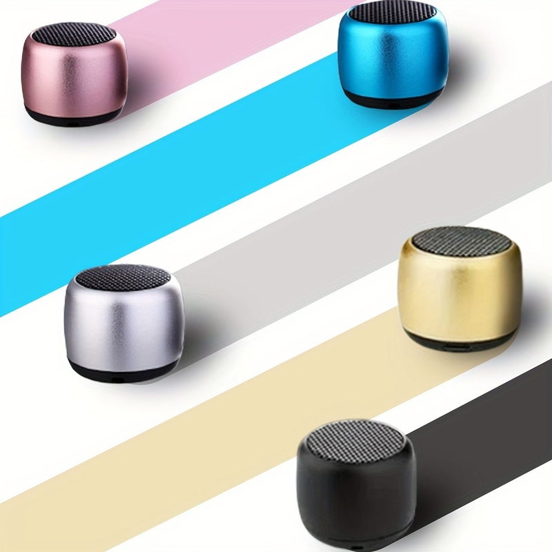 Red Portable Wireless Mini Speaker with Built-in Mic Stereo Sound For Smartphones Tablets Laptops Outdoor Parties Music Player No Charger Included - Image 5