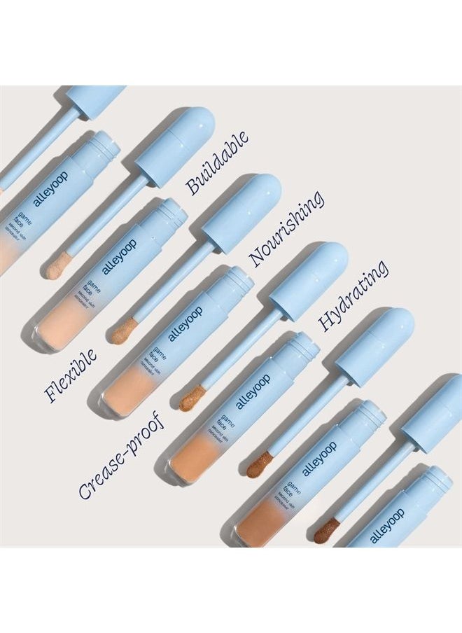 ALLEYOOP Alleyoop Game Face Concealer Makeup, Lightweight to Medium Buildable Coverage Under Eye Concealer, For Blemishes, Crease-proof and Hydrating with Aloe Stem Cell, Smooth Second Skin Finish - Standout  - Image 4