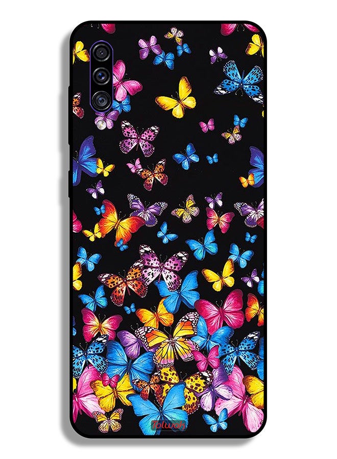 Tolwak Samsung Galaxy A50 Protective Case Cover Colorful Butterflies - Image 1